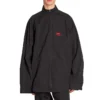 3B Sports Icon Zip-Up Tracksuit Shirt „Black Red“ 720158TKO481000