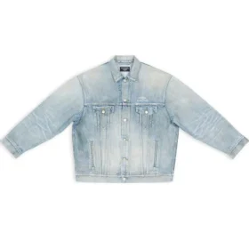 3B Sports Vintage Denim bundy, volný střih „Light Blue“ 704299TJW798469