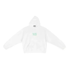 5:20 Mikina s kapucí a potiskem „White Green“ 674986TMVL69164