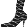 80mm kozačky ze spandexu s logem Monogram „Black“ 549784W1P601264