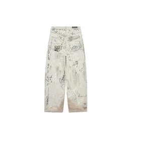 Baggy kalhoty s graffiti „Grey“ 745223TBP475411