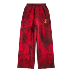 Baggy tepláky ve stylu Skater graffiti „Red“ 740028TOVA86400