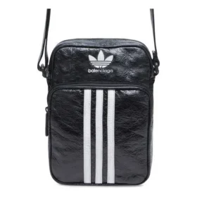 Balenciaga x adidas Malá křížová taška přes rameno „Black White“ 721850210M41091