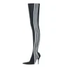 Balenciaga x adidas nadkolenní kozačky Knife „Black White“ 724074W2ES11090