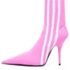 Balenciaga x adidas originals Kotníkové boty Knife 110 mm „Pink“ 724073W2ES15090