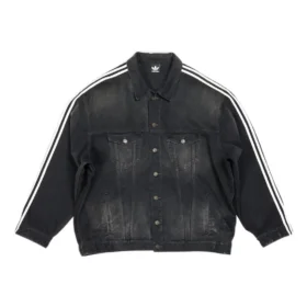 Balenciaga x adidas Oversized Denim bundy „Black“ 724775TNW541129