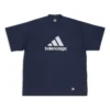 Balenciaga x adidas Oversized tričko „Navy“ 731769TNVA64356