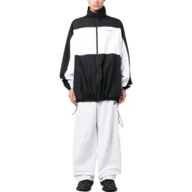 Balenciaga x adidas Volné tepláky „White Black Red“ 723904TNVP99065