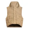 Balenciaga x Gucci The Hacker Project Hacker Cocoon Puffer Gilet vesta „Beige“ 681884TLO539585