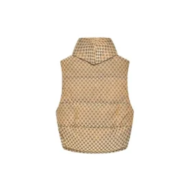 Balenciaga x Gucci The Hacker Project Hacker Cocoon Puffer Gilet vesta „Beige“ 681884TLO539585