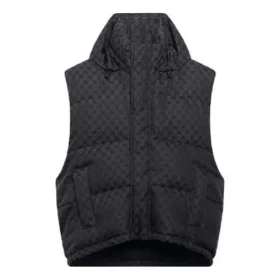 Balenciaga x Gucci The Hacker Project Hacker Cocoon Puffer Gilet vesta „Black“ 681884TLO531269
