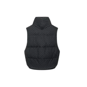 Balenciaga x Gucci The Hacker Project Hacker Cocoon Puffer Gilet vesta „Black“ 681884TLO531269