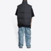 Balenciaga x Gucci The Hacker Project Hacker Cocoon Puffer Gilet vesta „Black“ 681884TLO531269