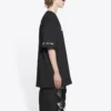 Balenciaga x PlayStation – unisexové tričko s krátkým rukávem a potiskem s geometrickým vzorem písmen abecedy pro PS5, černé 651795TKVF31070