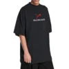 Balenciaga x Puma Oversized tričko „Black Faded“ 831305TTVA61041