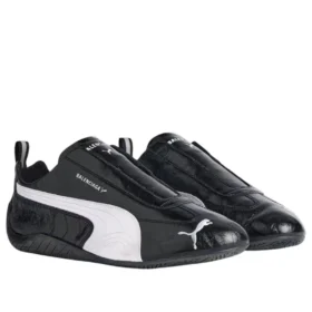 Balenciaga x Puma Speedcat Leather „Black White“ 847148WSDSB1090