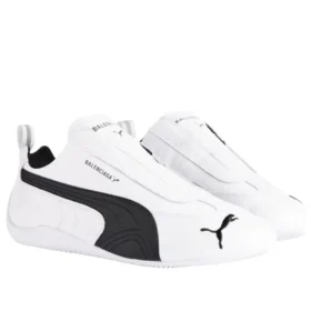 Balenciaga x Puma Speedcat Leather „White Black“ 847148WSDSB9010
