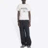 Balenciaga x RuPaul – společná kolekce FW21 s potiskem písmen, kulatý límec, pánské, bílé 670943TLV579057