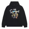 Balenciaga x THE SIMPSONS Bavlněná mikina s kapucí, volný střih „Black“ 674986TLVG81000