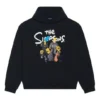 Balenciaga x THE SIMPSONS Bavlněná mikina s kapucí, volný střih „Black“ 675003TLVG81000