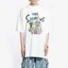 Balenciaga x THE SIMPSONS Oversized bavlněné tričko „White“ 676589TLVG70901