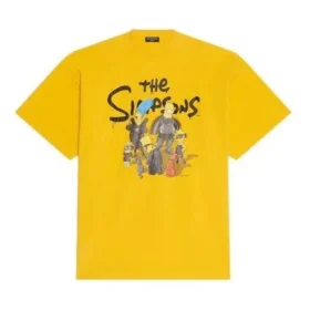 Balenciaga x THE SIMPSONS Oversized bavlněné tričko „Yellow“ 676589TLVG77200