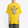 Balenciaga x THE SIMPSONS Oversized bavlněné tričko „Yellow“ 676589TLVG77200