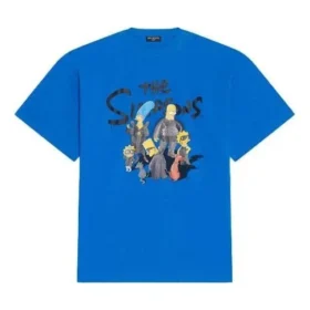 Balenciaga x The Simpsons Oversized tričko „Blue“ 676589TLVG74210