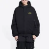 Balenciaga x The Simpsons vycpaná bomberová mikina s kapucí „Black“ 657115TLVG71000