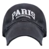 Baseballová čepice s logem Paris „Washed Black White“ 680748-410B2