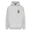 Bavlněná mikina s kapucí Barcode „Grey“ 651799TKVE68174