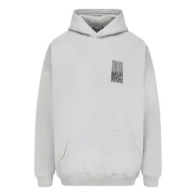 Bavlněná mikina s kapucí Barcode „Grey“ 651799TKVE68174