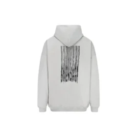 Bavlněná mikina s kapucí Barcode „Grey“ 651799TKVE68174