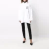 Bavlněná mikina s kapucí Barcode „White“ 651799TKVE69040