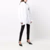Bavlněná mikina s kapucí Barcode „White“ 651799TKVE69040