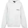 Bavlněná mikina s kapucí BB Corp „White“ 713677TOVP19081