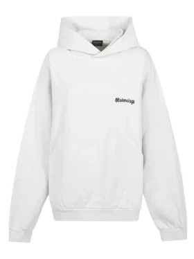 Bavlněná mikina s kapucí BB Corp „White“ 713677TOVP19081