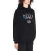 Bavlněná mikina s kapucí BB Paris Flag „Black“ 570811TGV681000
