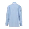 Bavlněná popelínová košile s logem na zádech „Light Blue“ 508465TWB044850
