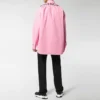 Bavlněná popelínová košile s logem na zádech „Pink“ 556878TEM095630