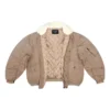 Bavlněná ripstopová bundy Unity Bomber „Beige“ 698837TLP039577