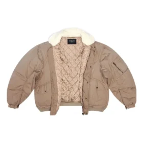 Bavlněná ripstopová bundy Unity Bomber „Beige“ 698837TLP039577
