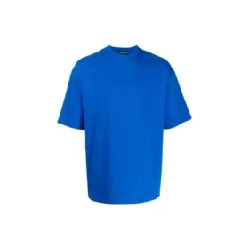 Bavlněné tričko s logem na zádech „Blue“ 570805THV808077