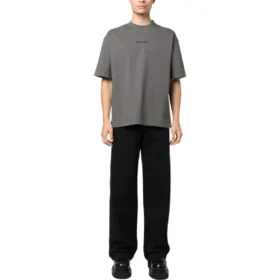 Bavlněné tričko s vyšívaným logem „Grey“ 612966TNVG91300