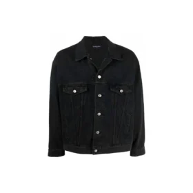 BB Denim bundy se sprejovým efektem, střih Large, „Dark Grey White“ 678354TIWA21440