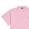 BB Klasické zkrácené tričko Balenciaga Oversized „Pink“ 783399TQVS85708