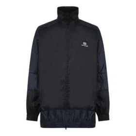 BB Patchworková nylonová větrovka s celopropínacím zipem „Navy Black“ 623019TIO544100
