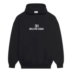 Bb Pixel Fleece mikina s kapucí a stahovací šňůrkou, dlouhé rukávy, černá 578135TKVI81070