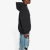 Bb Pixel Fleece mikina s kapucí a stahovací šňůrkou, dlouhé rukávy, černá 578135TKVI81070