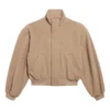 Bunda Blouson s volným střihem „Camel“ 850619TQU142602